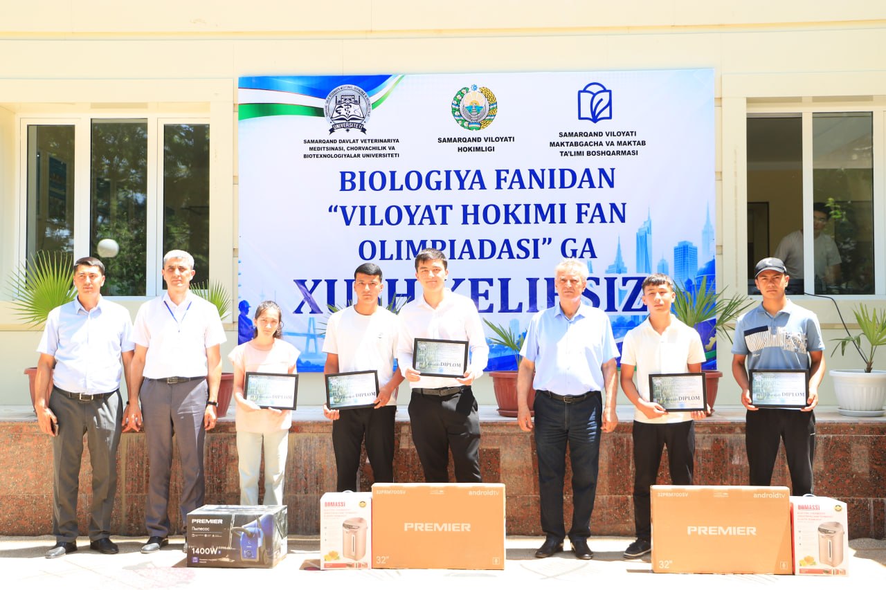 Viloyat hokimi fan olimpiadasining viloyat bosqichi SamDVMCHBUda yuqori saviyada tashkil etildi